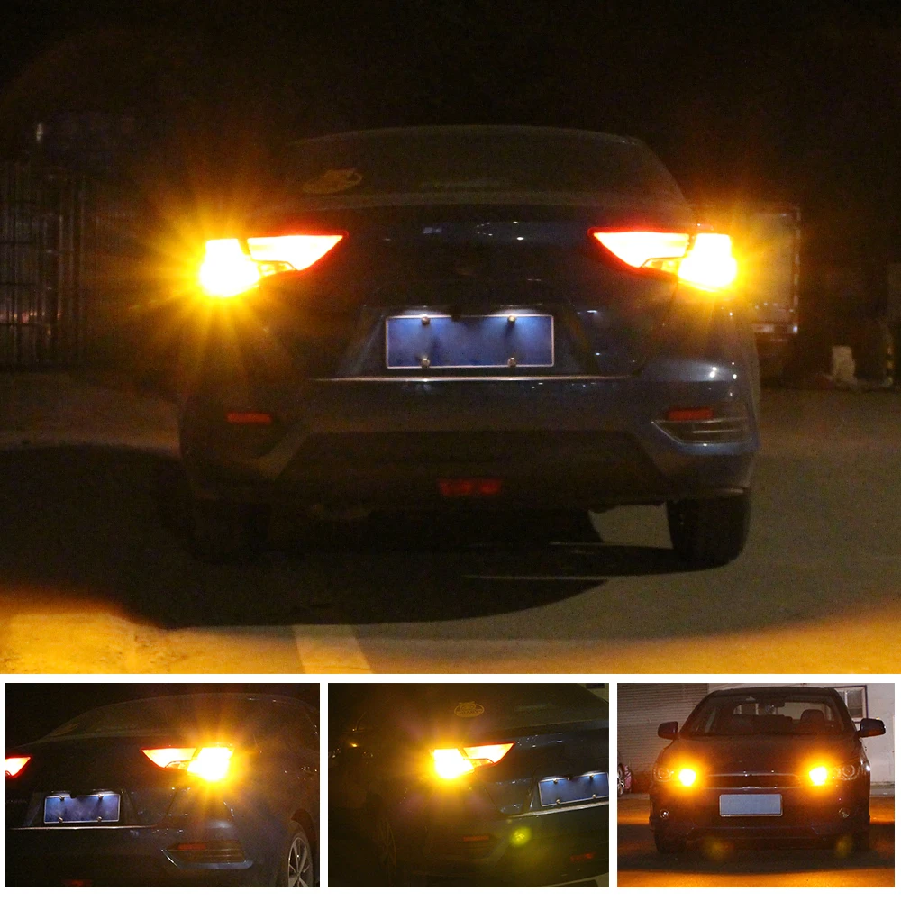 2x LED  ȣ  Blub PY21W 7507 BAU15S Canbus   Skoda Fabia 1 2 Octavia MK1 MK2 Rapid Superb 2001-200