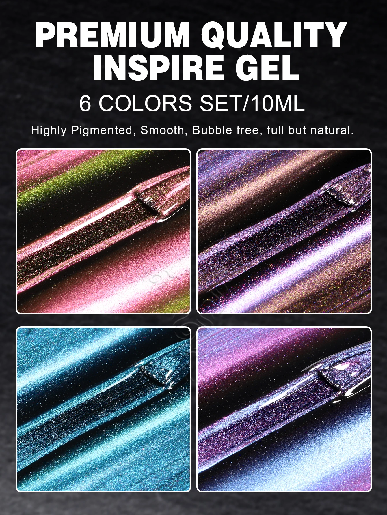 NEW YOKEFELLOW 5pcs 10ml Dreamland Magnetic Gel Nail Polish Set Semi Permanent Soak Off UV LED Manicure For Nail Art Gel Varnish 2