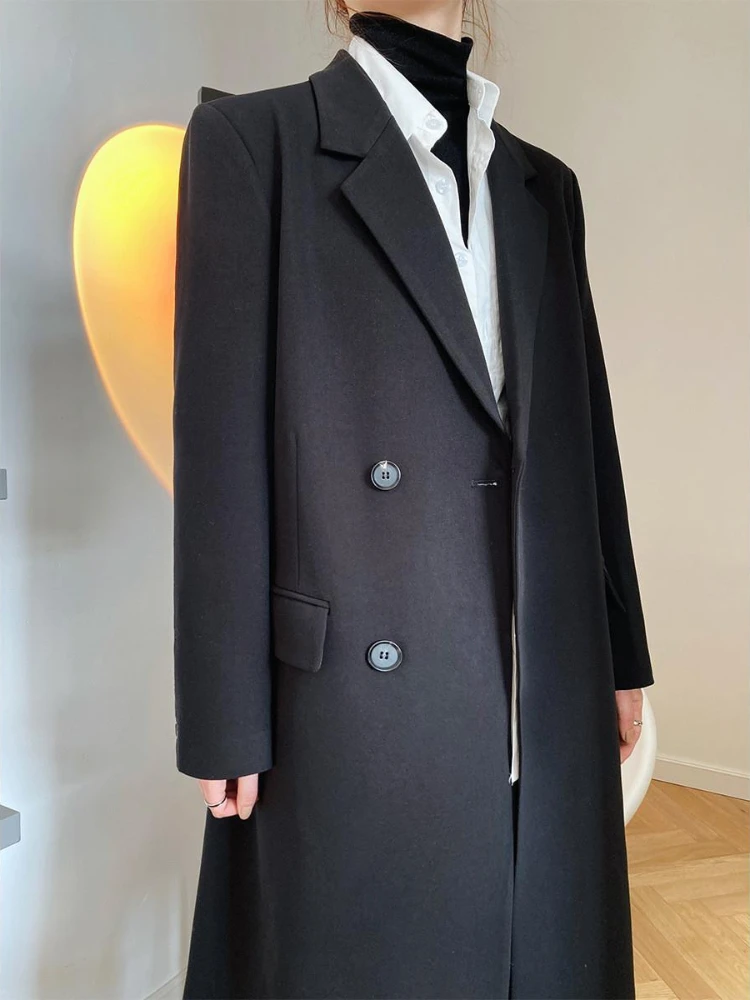 High Street Blazer Trench Coat Women Midlength 2022 Spring Autumn