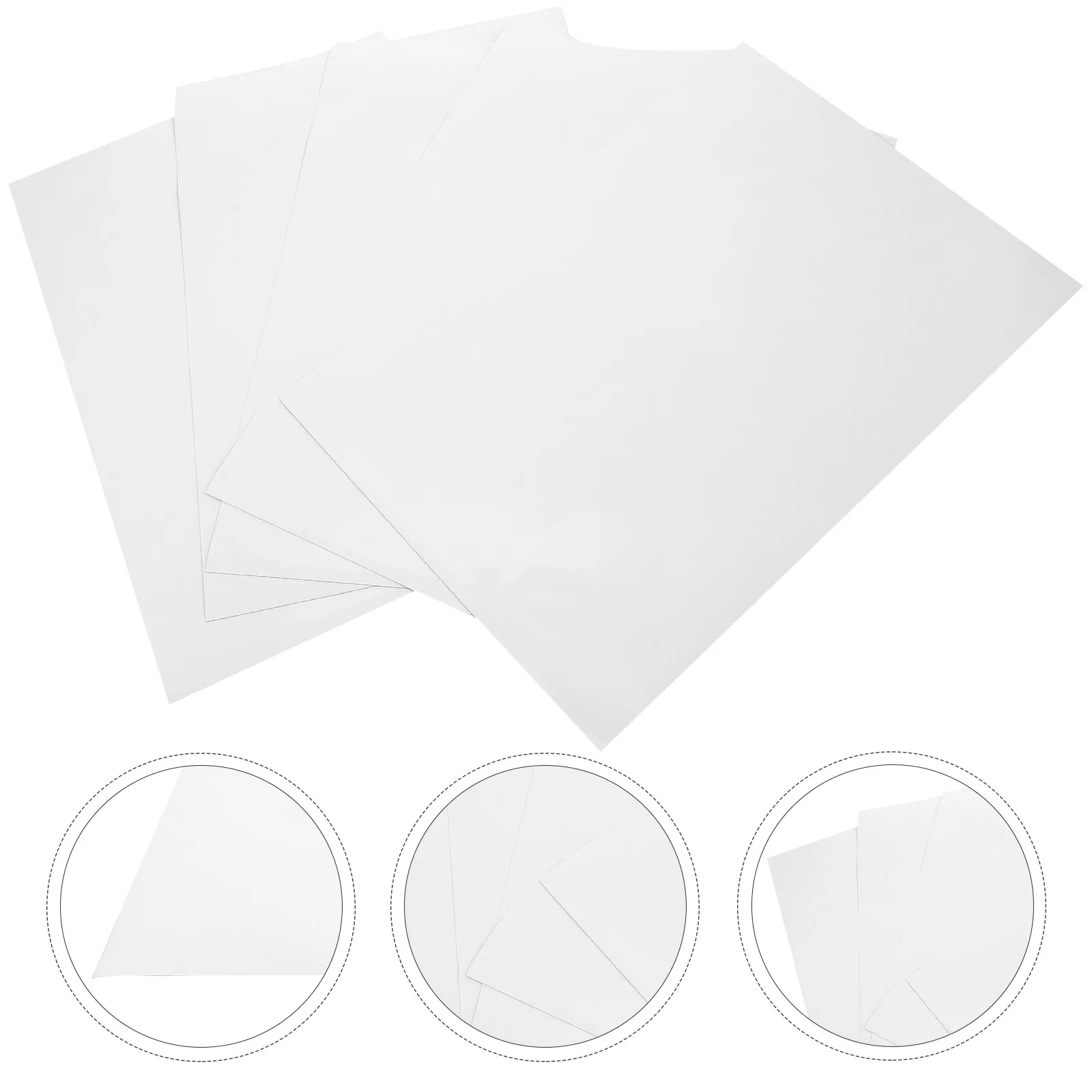 5Pcs 자기 인쇄 용지 접착 스티커 시트 DIY 공예 사무실 슈퍼마켓 약국 사..