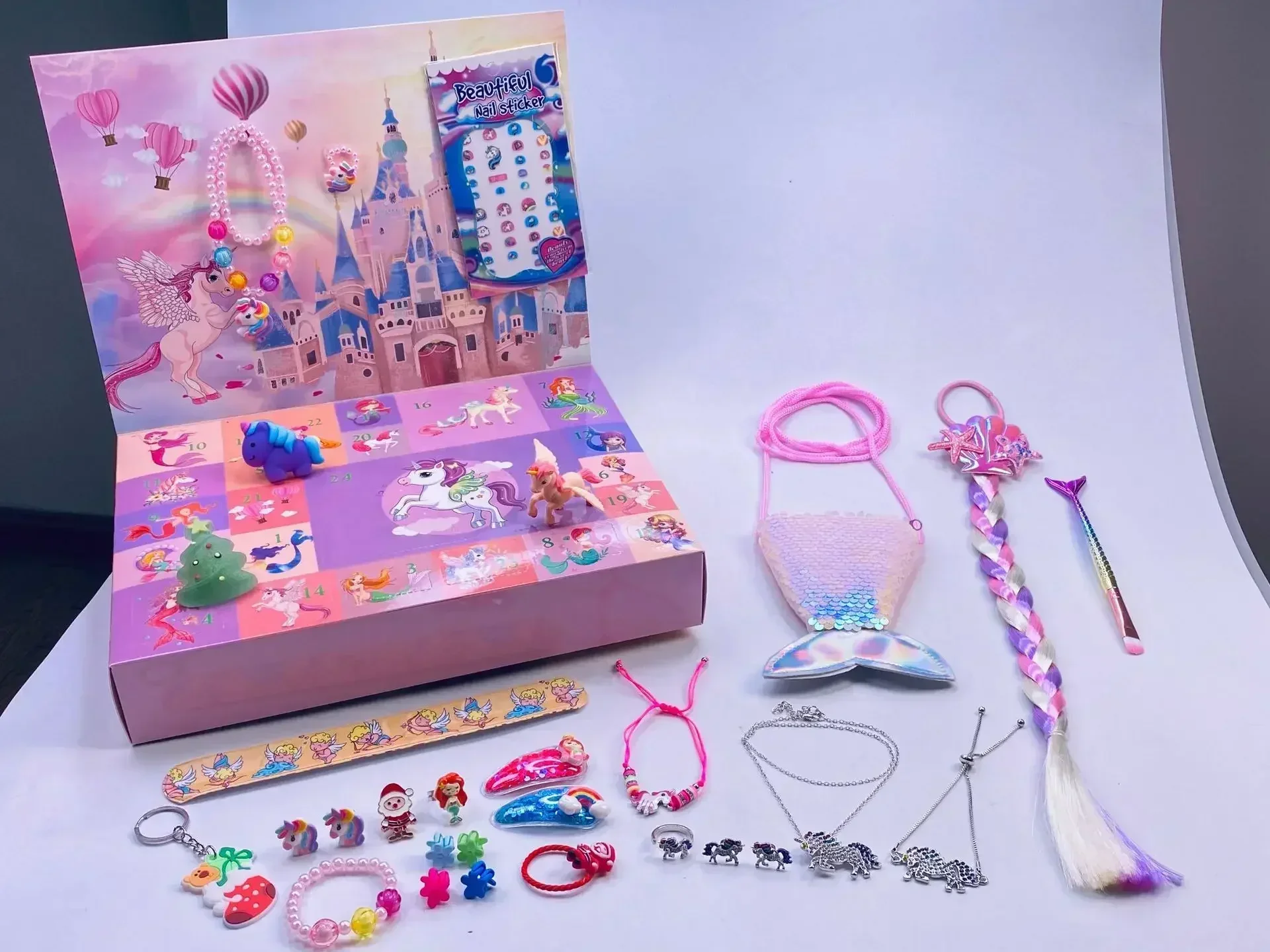 Calendario Dell'Avvento 2025 Con 24 Braccialetti - Regalo Per Ragazze 5-12 Anni