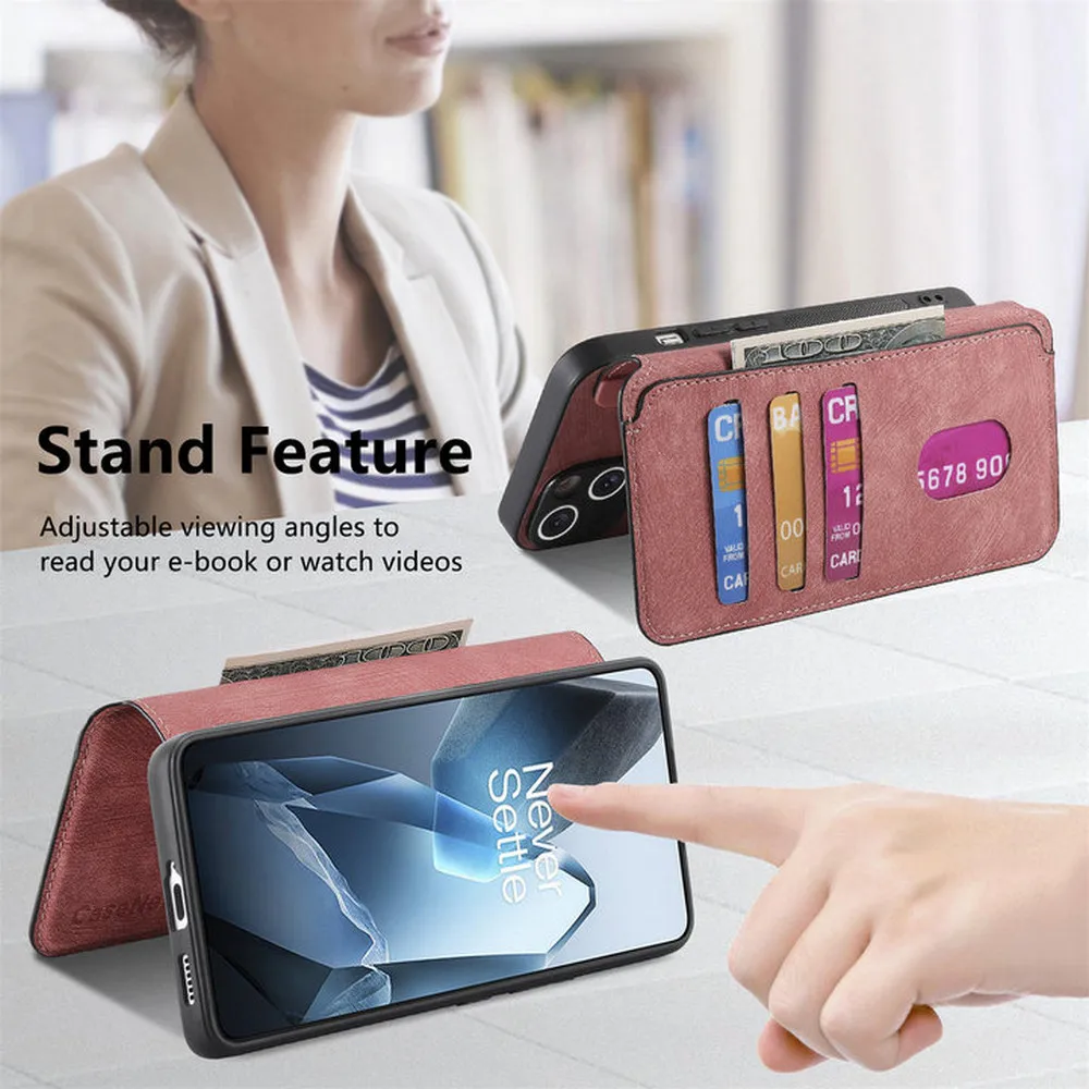 2-in-1 Detachable Leather Wallet Magnet Case - Luxury Shockproof Cover