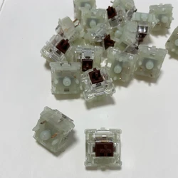 Enhanced Product Title: Premium Tactile RGB Mechanical Keyboard Switch 45gf with Gold Crosspoint Technology - 50 PCS (RGB 5PIN Brown)