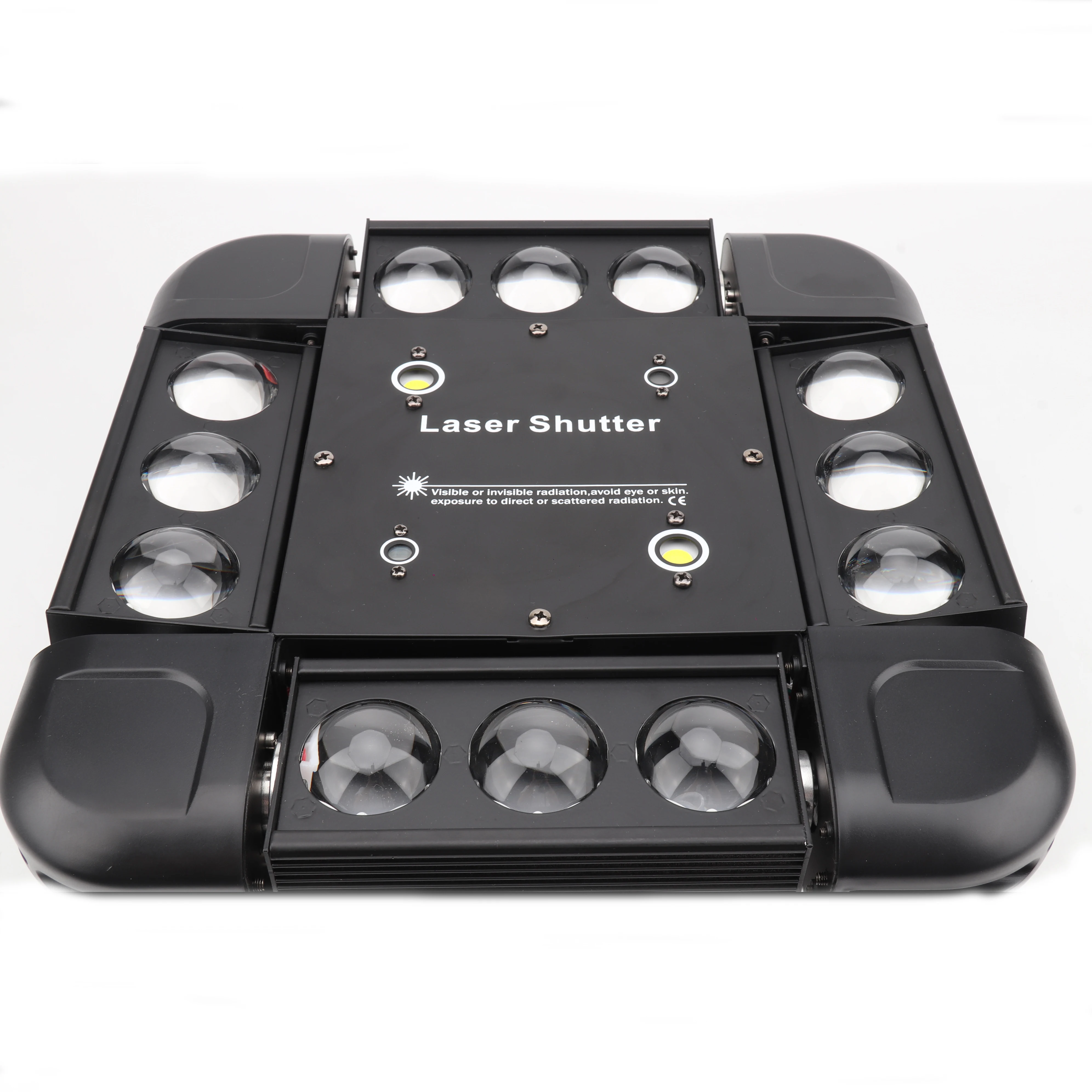 Vendita Calda Dj Lights Stage Beam 12Pcs Rgbw 3 In1 Windstorm Cheap Moving Head Lights Laser Strobe Light Disco Per Party Nightclub