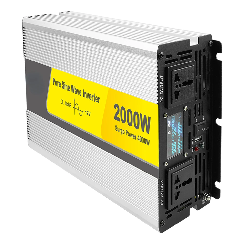 

inversor 12V 24V 48V to 110V 220V Dc to Ac solar Off Grid inverter 300w 2000w 3000w 5000w 6000w Pure sine wave power inverter