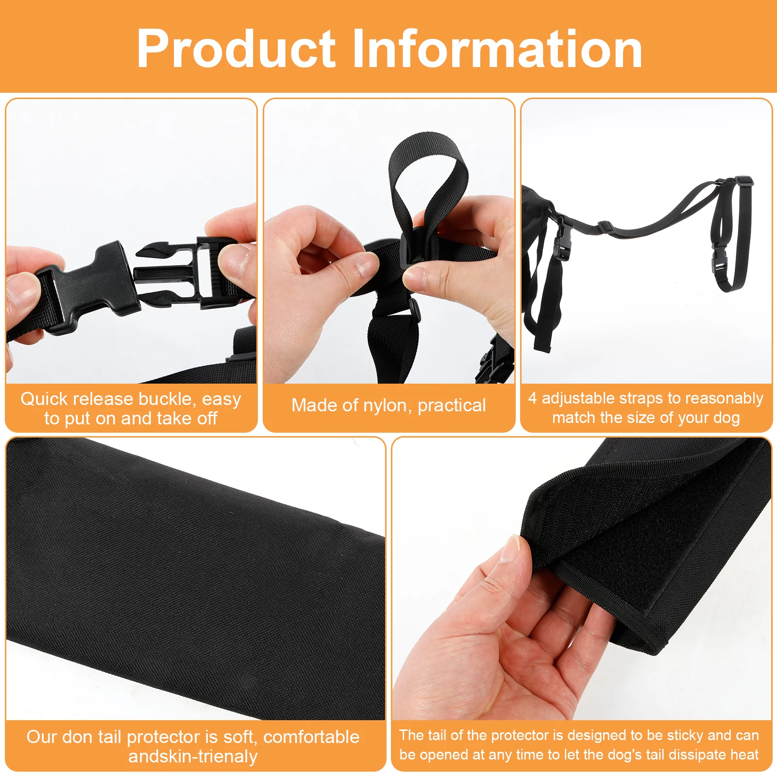 Universal Dog Tail Protector Convenient to Wear Dog Tail Guards Comfortable Dogs Tail Protector Sleeve Pet Supplies Accessories