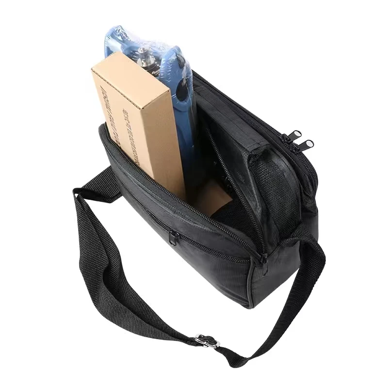 FTTH Cold Splicing Tool Bag, Optical Fiber Fusion Splicer Toolkit Backpack, Thickened Canvas Shoulder Bag