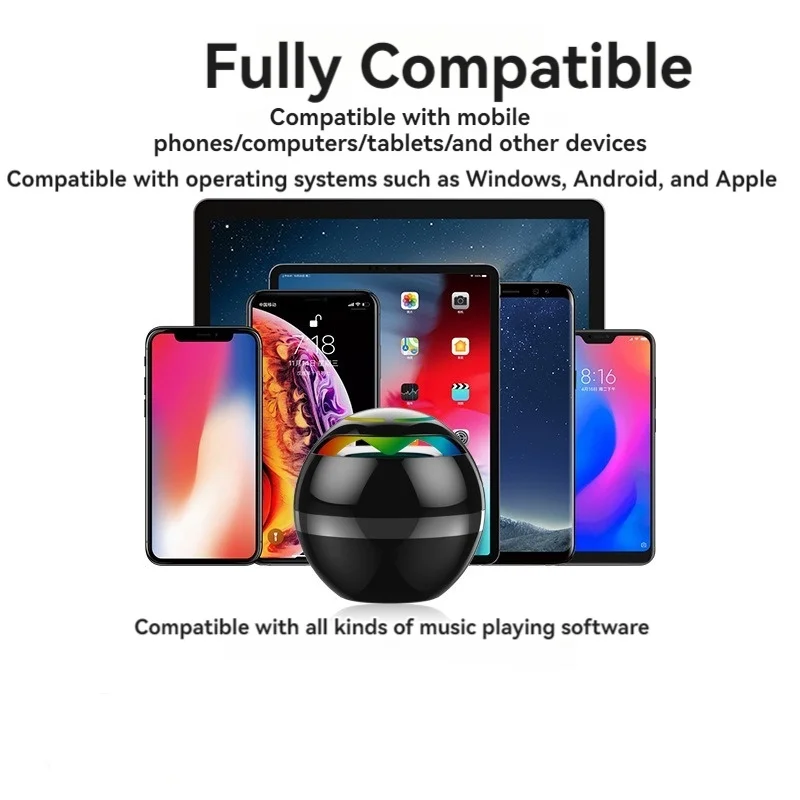 Mini Bluetooth Speaker Globe Bluetooth Speaker Colorful Breathing Lights Flash With Music Portable Outdoor Home Card Mini Speakers bluetooth speaker,portable speaker,mini bluetooth speaker,mini sound box