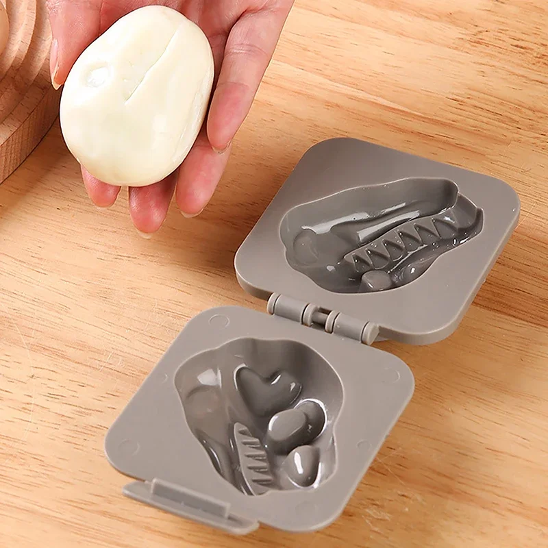 Cute Boiled Egg Mold Dinosaur Fossil Shape Egg Sushi Rice Mold Decorated Fondant Cake Children's Lunch Supplementary Tool egg mold