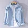 Denim shirt men's thin spring long sleeved inch clothes men's casual men's outerwear 2