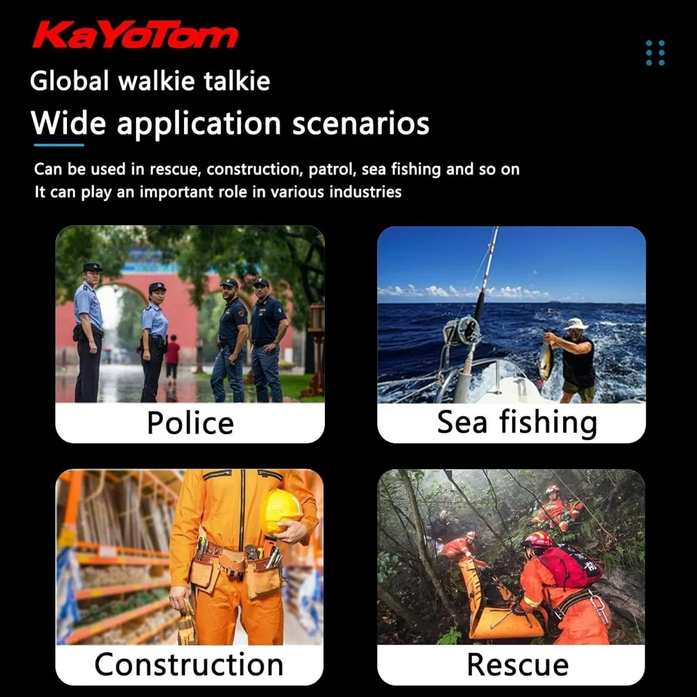 KaYoTom M11 Global Walkie Talkies: 5000-Mile Unlimited Range, Ideal for Family Contact, Hiking & Camping Two-Way Radio 5