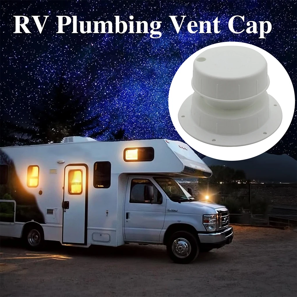 2pcs ABS RV Plumbing Vent Cap Vent Cap Camper Cap Caps RV Cap RV Sewer Vent Cap Camper Vent Cap rv bathroom vent fan 12v d shaft fan motor rv vent exhaust fan d shaped rotary hole skylight small fan blade 6 inches camper