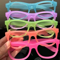 5Pcs Light Up LED Glasses Colors Glow Glasses Glow in The Dark Birthday Party Supplies Neon Party Favors for Kids Adults
