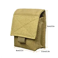 Tactical Molle EDC Tool Pouch Magazine Cigarette Pouch Waist Pocket Airsoft Ammo Bag Hunting Accessories Gadget Gear Pouches 2
