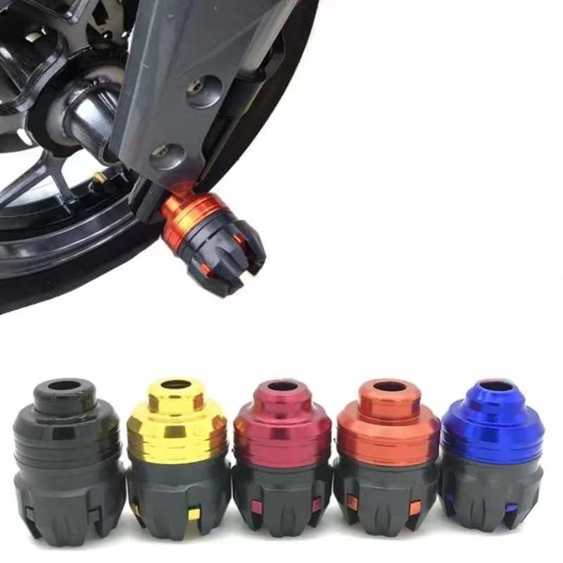 1Pair Universal Front Fork Cup Crash Protection Frame Slider Falling Protector For Motorcycle Scooter E-Bike Anti-Fall Bumpers