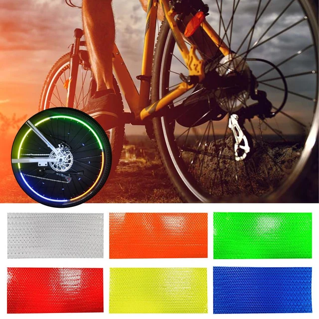 Bandes adhésives réfléchissantes en PVC, bleues, pour vélo, camion,  voiture, moto - AliExpress