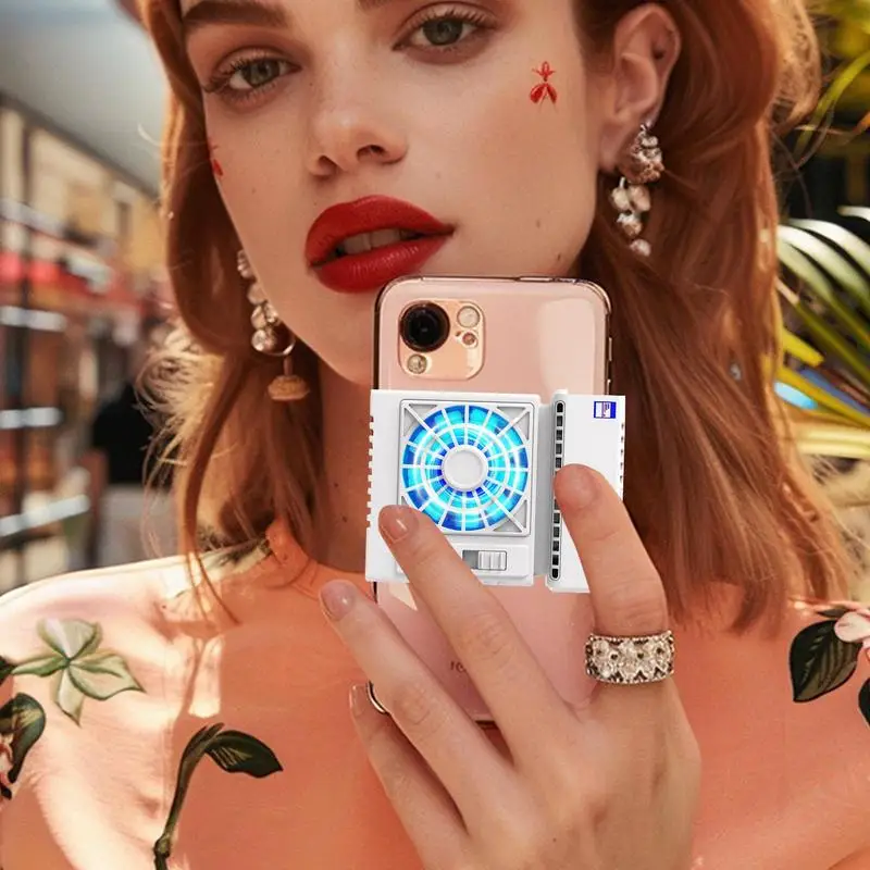 Phone Cooling Case Portable Cellphone Radiator Phone Cooler With 2 Modes Semiconductor Cooling Fan Quick Icing Cellphone