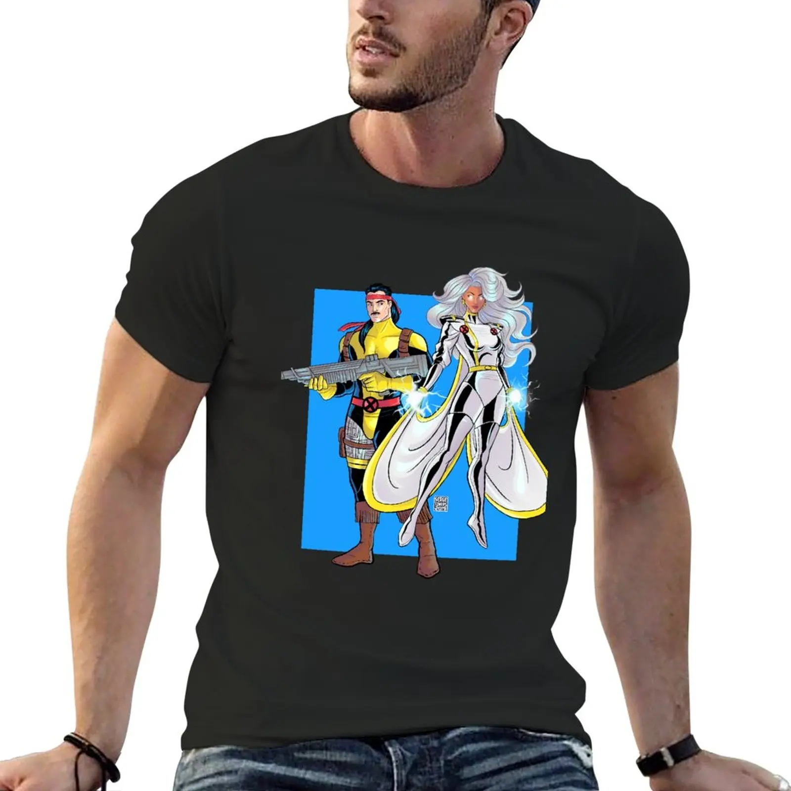 

S and F T-Shirt funnys hippie clothes Short sleeve tee men