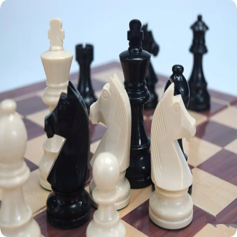 Exquisite Standard Heavy Plastic Tuba Chess Pieces Excluding Chessboard Nonmagnetic Home Entertainment Games