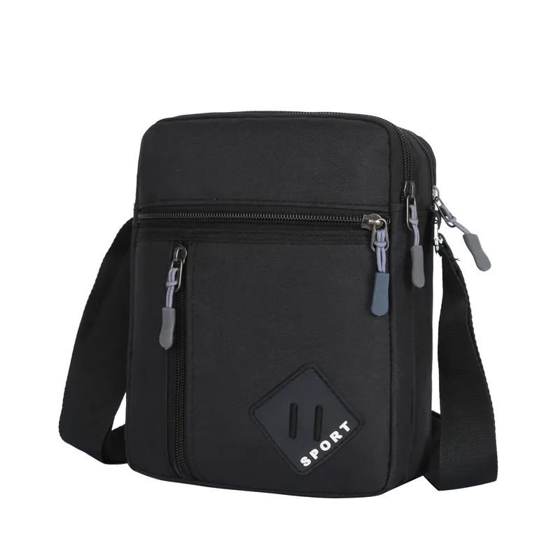 Daily commuting shoulder bag, casual men's bag, multi-layer fashionable crossbody bag, outdoor travel bag
