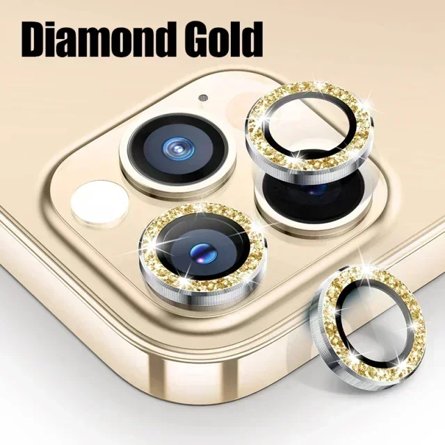 3Pcs Metal Lens Protector Glass - Premium Back Camera Protection Film