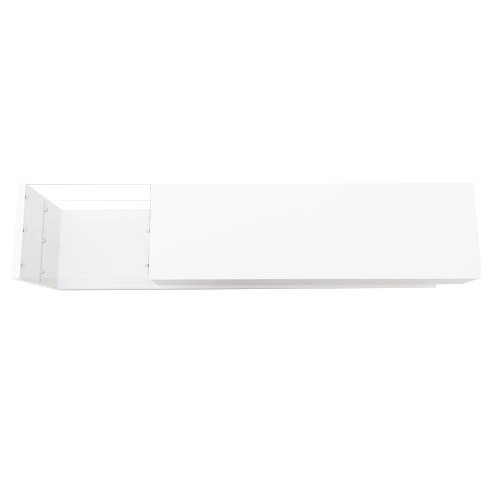PINGGO Moderner TV-Schrank Rustikales Holz LED-Beleuchtung Glaspartitionen Wohnzimmer-Aufbewahrungsmöbel – Detail 16