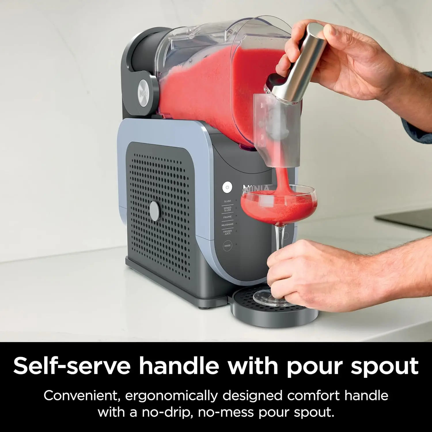Professional Frozen Drink Maker Technology, Frozen Drink & Slushie Machine, 5 Preset Programs, Frozen Margaritas 5