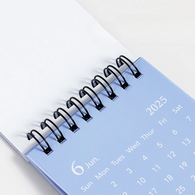 Desk Calendar 2025 Mini Coil Calendar Plan Book for Desktop Ornament