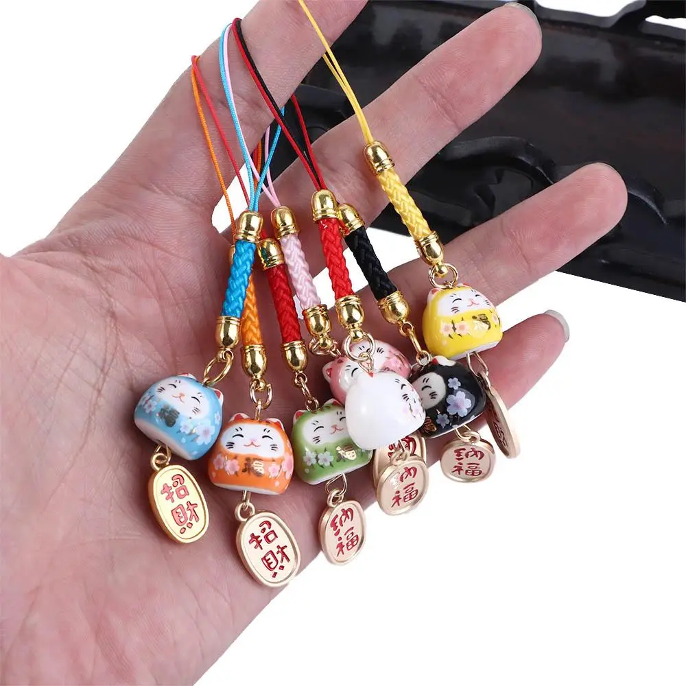 Accessories Good Luck Bag Pendant Bag Decor Phone Charm Phone Lanyards Phone Hang Rope Lucky Cat Lanyard Mobile Phone Straps