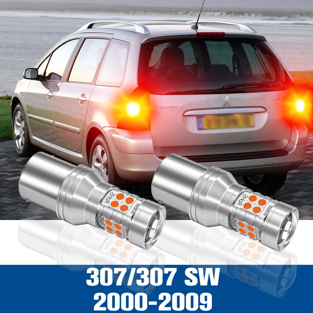 

2pcs LED Brake Light Blub Lamp Accessories Canbus For Peugeot 307 SW 2000-2009 2001 2002 2003 2004 2005 2006 2007 2008