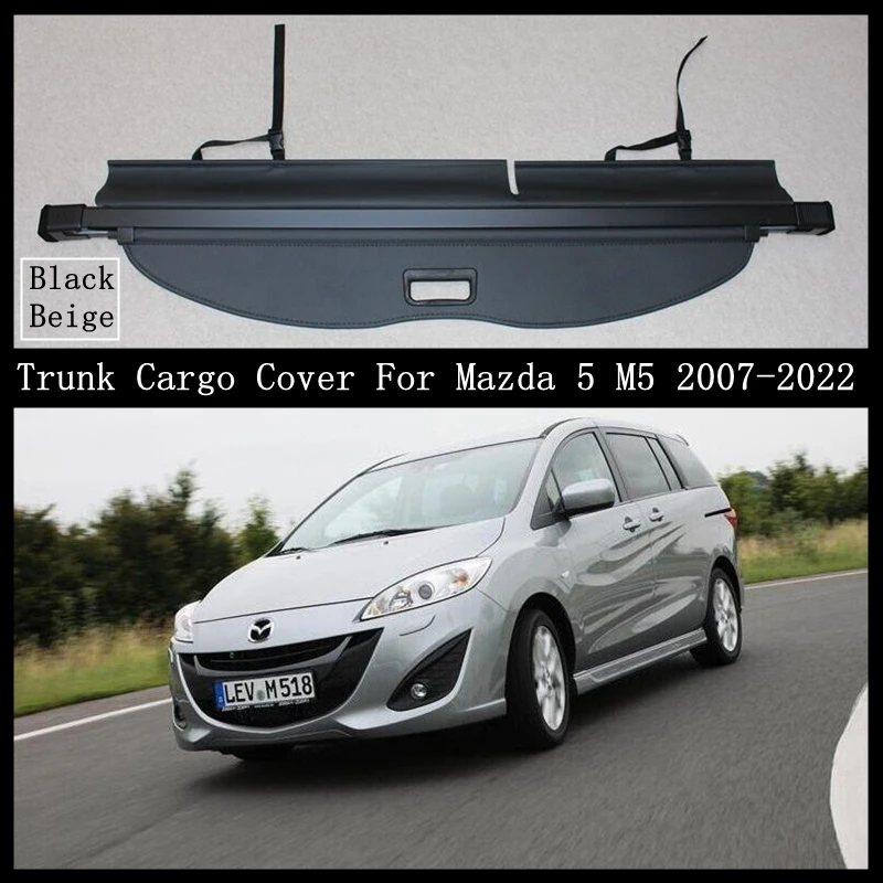 

Багажник грузовой Чехол для Mazda 5 M5 2007-2022 защитный щит задняя багажная занавеска Выдвижная перегородка конфиденциальность автомобильные аксессуары