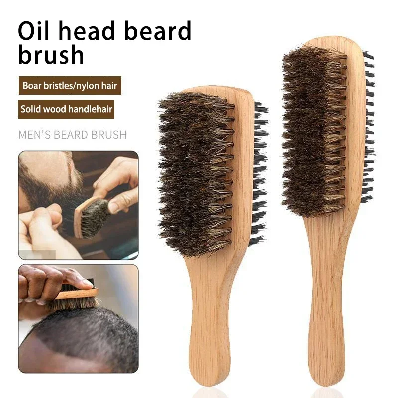 Men's Dual-Sided Beard Grooming & Haircut Scrubber Brush