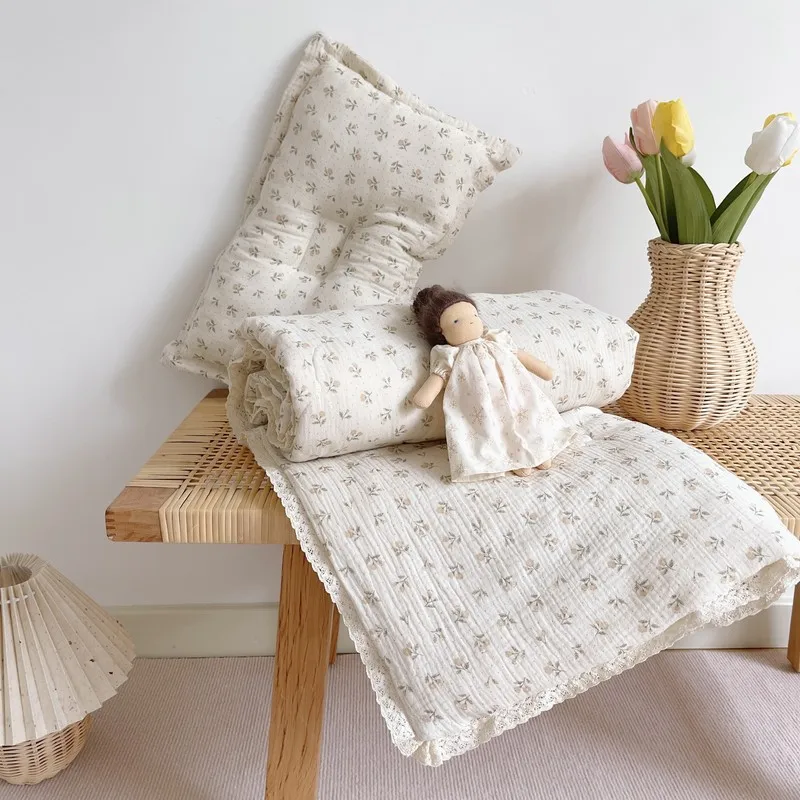 Cotton Muslin Quilt Blanket Reversible Cotton Muslin Throw Blanket Twin Size cotton blanket