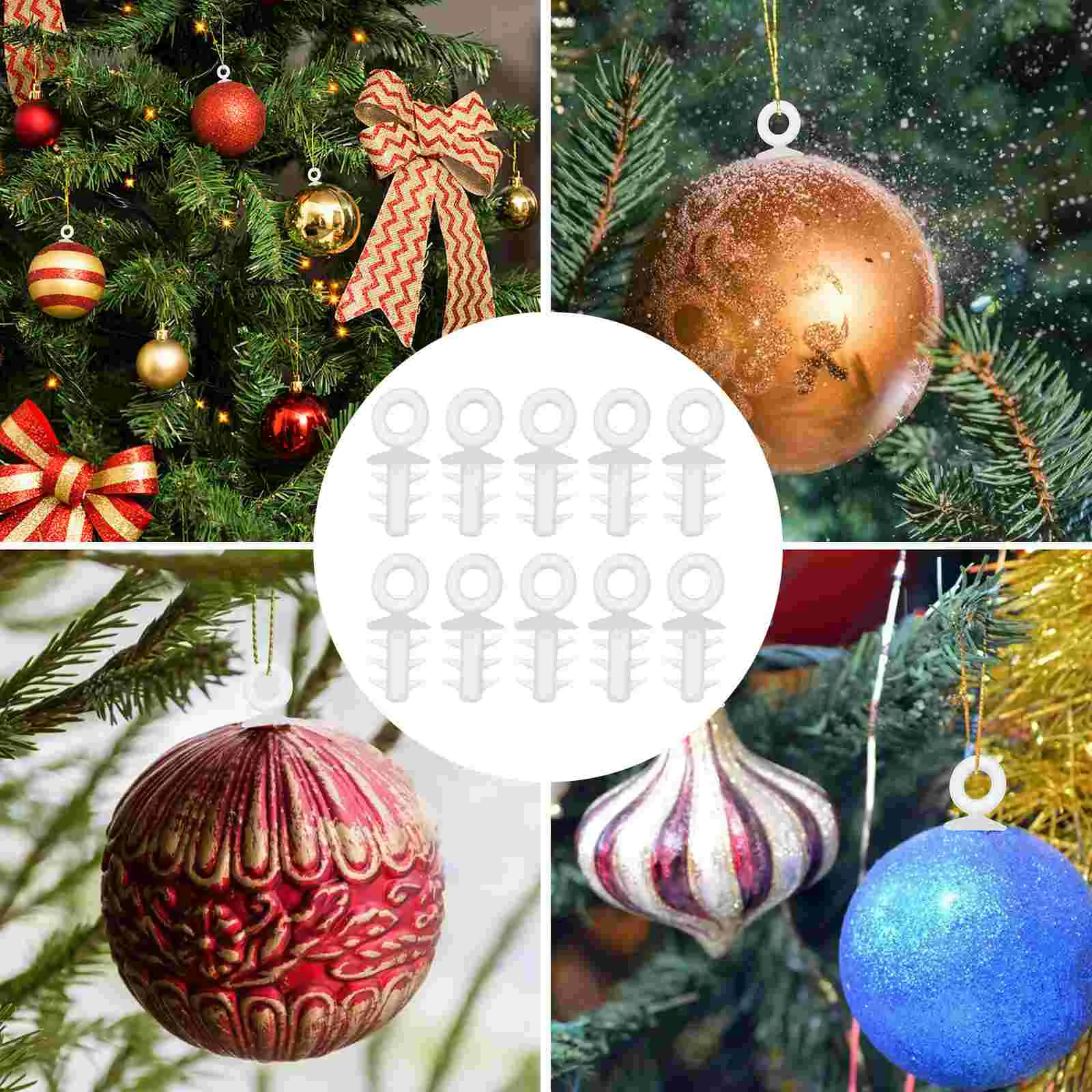 200 Pcs Foam Ball Cap Cover Christmas nament Pendant Fittings Holder Balls Bracket Building Fitness Accessories Ball Pendants