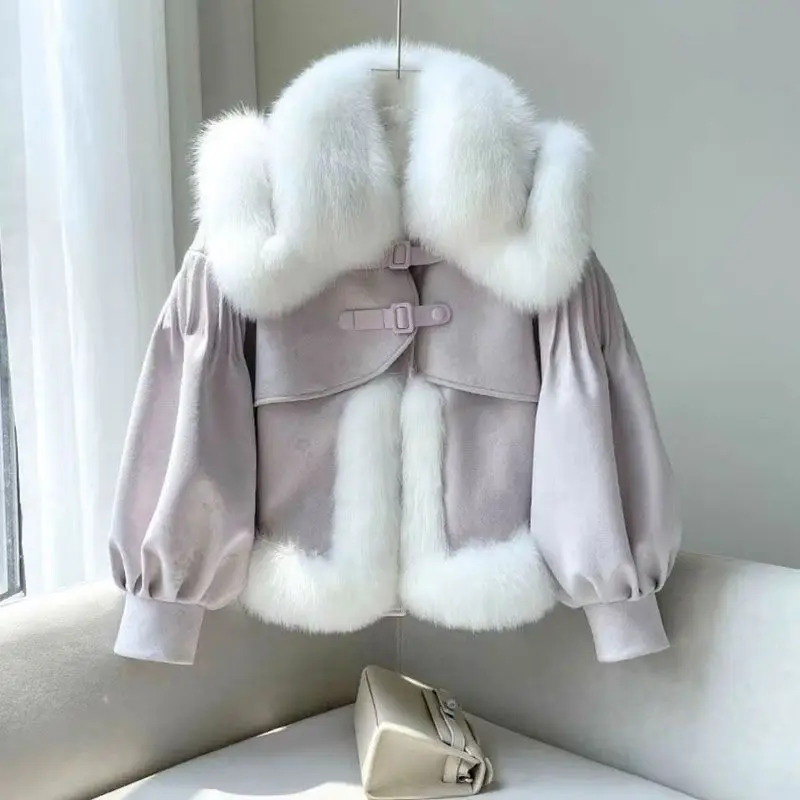 

Korean Style Winter Jacket Woman Pink Jacket Ladies Coat Winter Clothes Women 2023 Fashion Coats Thickening Doll Collar