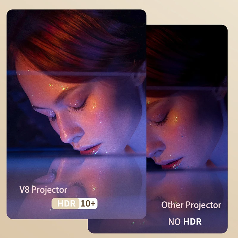 Portable Projector Smartldea V8 Battery 1080p 4K 3D Home Theater Smart Android Full HD Video Wireless Game LED DLP