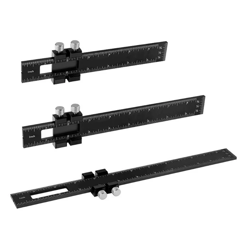 

Woodworking Ruler Slide Pocket Ruler Working Square Slide Rule Scribing