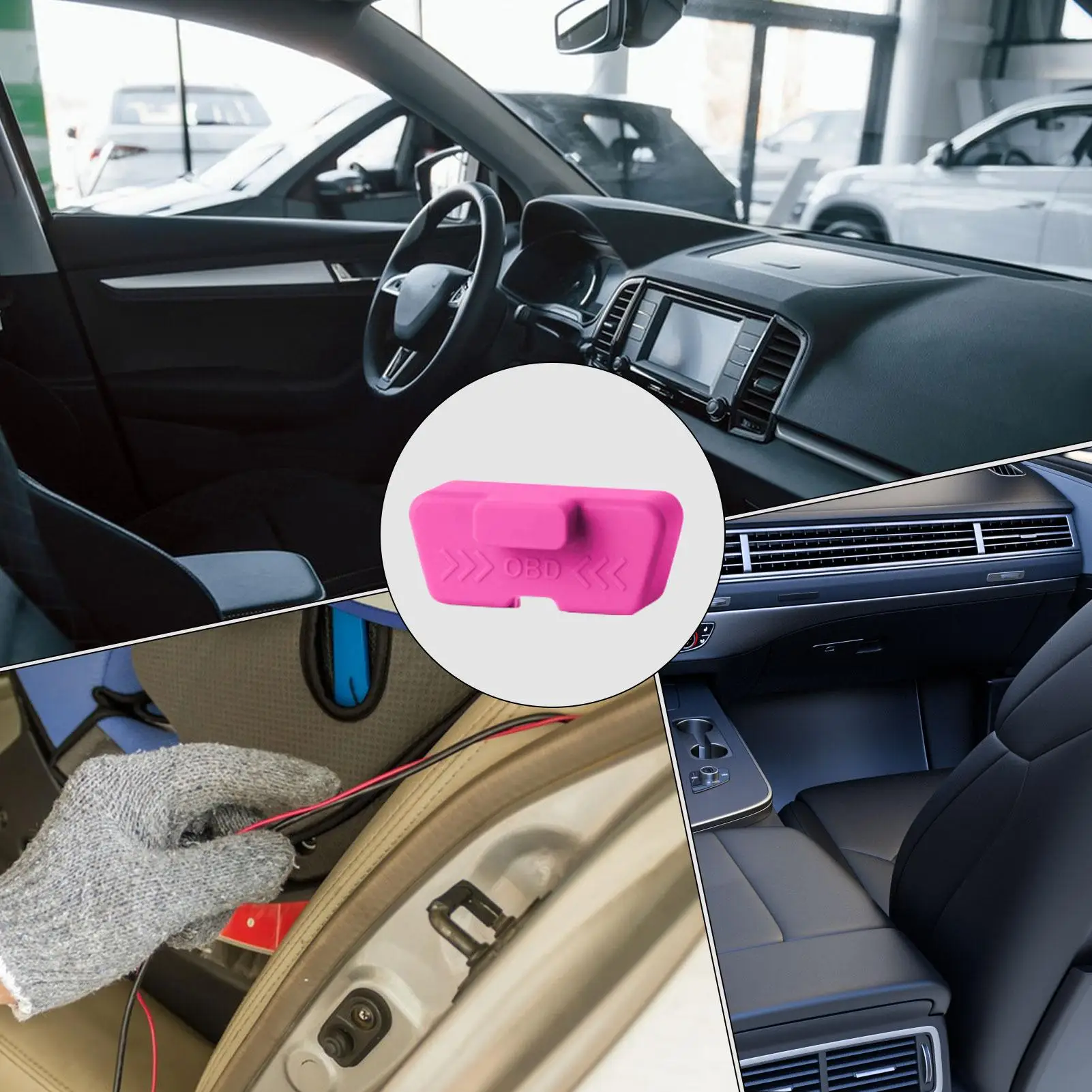 Silikon-OBD-Anschlussabdeckung, wasserdicht, rostfrei, OBD-Anschluss-Schutzhülle, Staubschutzkappen für OBD-Anschlüsse, Autozubehör – Detail 7