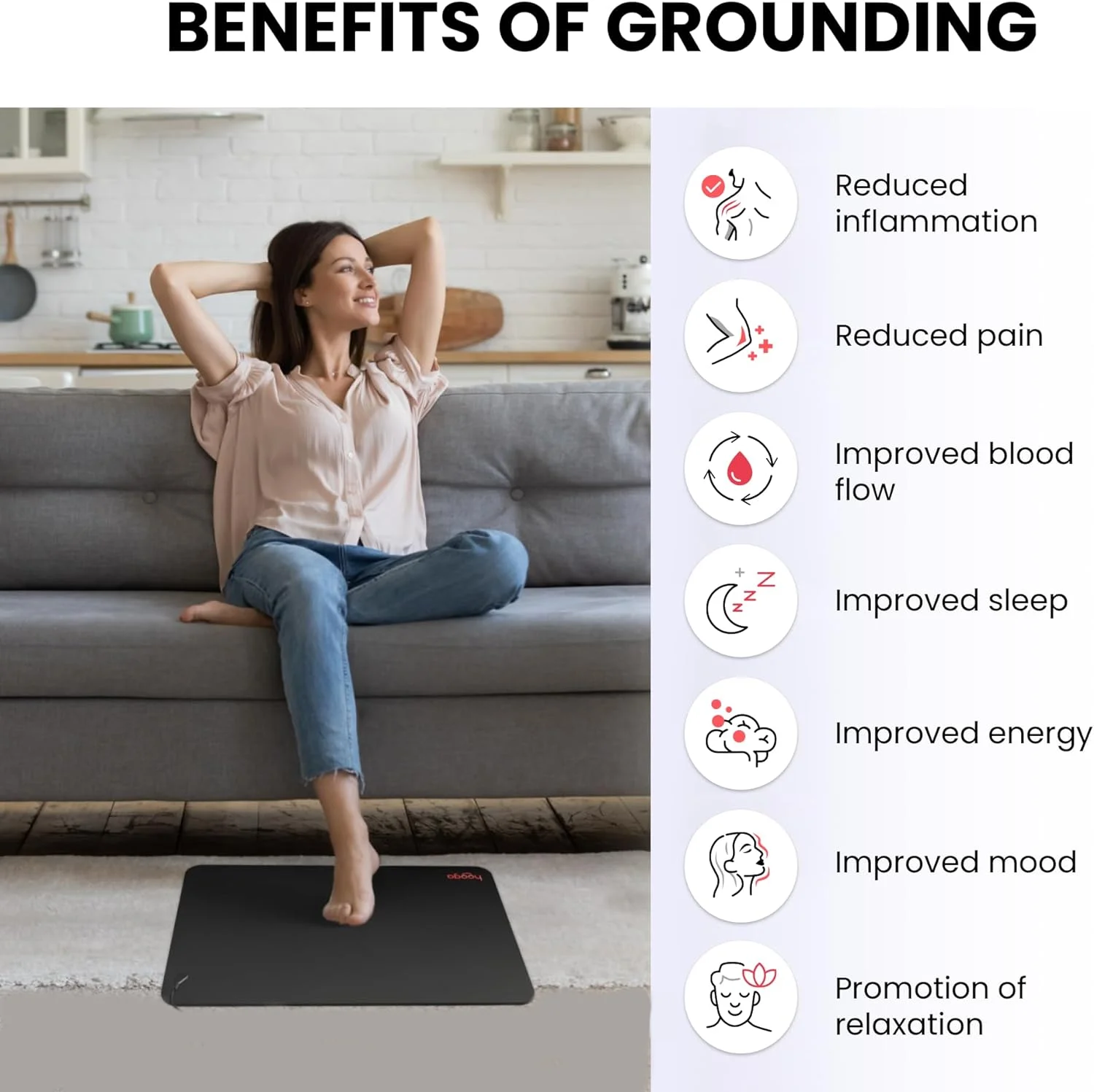 Grounding Cord 15 Foot(4.5M)High Continuity Grounding Cord Earth Connected Snap Connect Fits Most Popular Brands