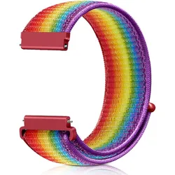 Nylon Sport Loop Breathable Adjustable Watchband Bracelet, 22mm for 22mm (Color)