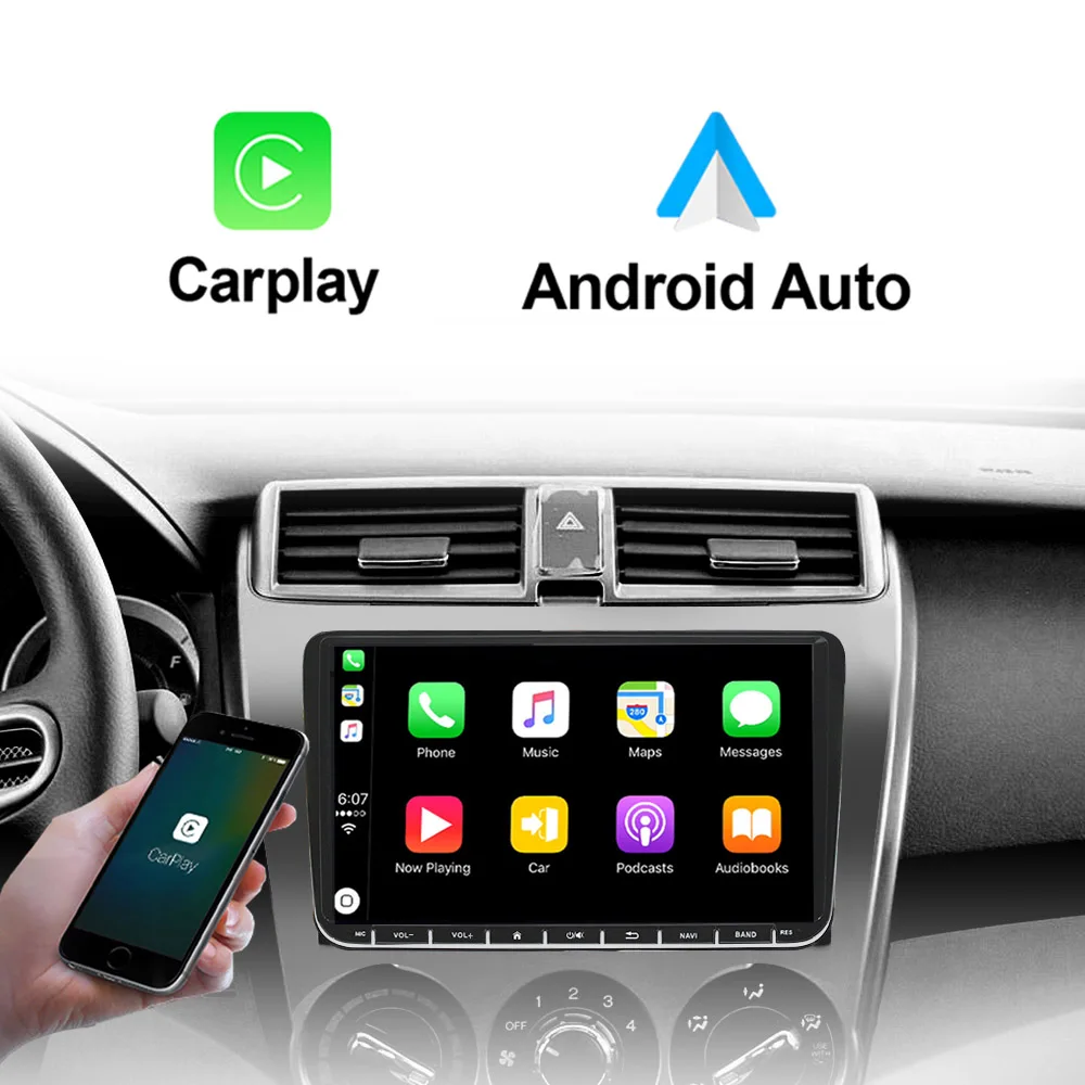 Radio de coche Android 16 de 2 Din, GPS de 9 pulgadas con Carplay para VW/Volkswagen Passat Golf MK5 MK6 Jetta EOS POLO Touran Seat Sharan 4