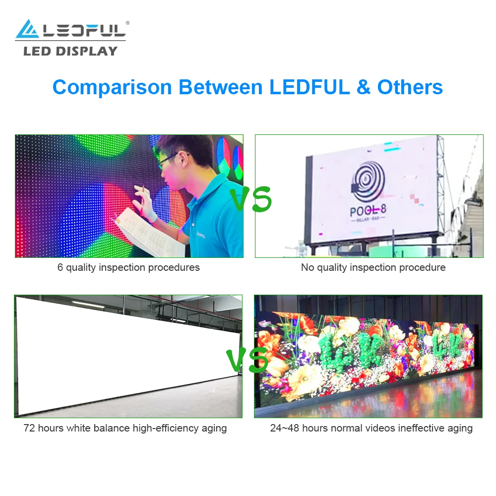 Advertising Screen Full Color Outdoor Large P2.5 P3 P4 P5 P6 P8 3D LED Display Screen