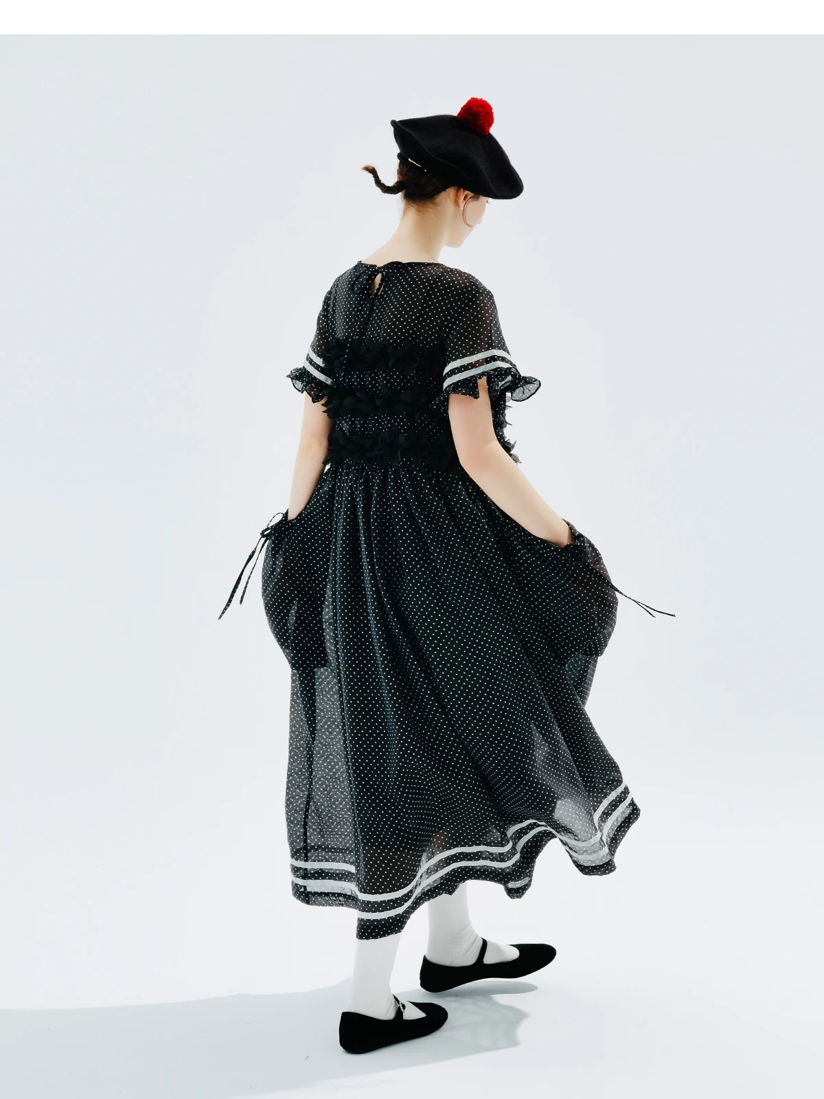Jewish Flower Dress Polka Dot