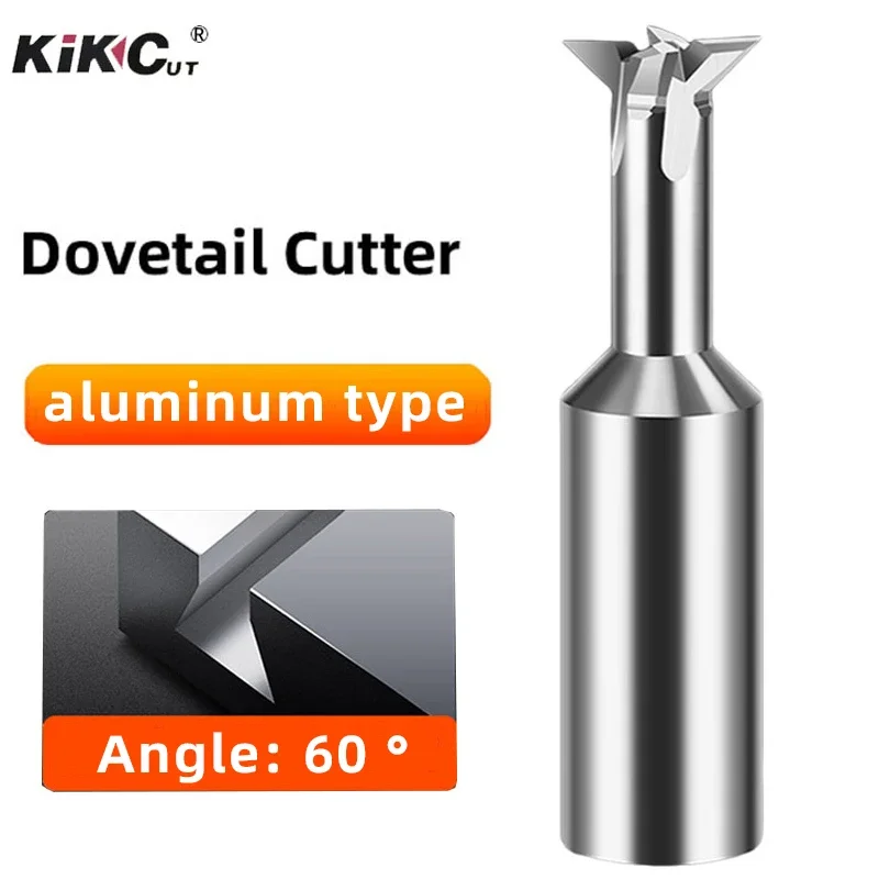 

Milling Tools Carbide 60 Degree Dovetail Groove Milling Cutter CNC Machining Tool for Aluminum 50L 60L