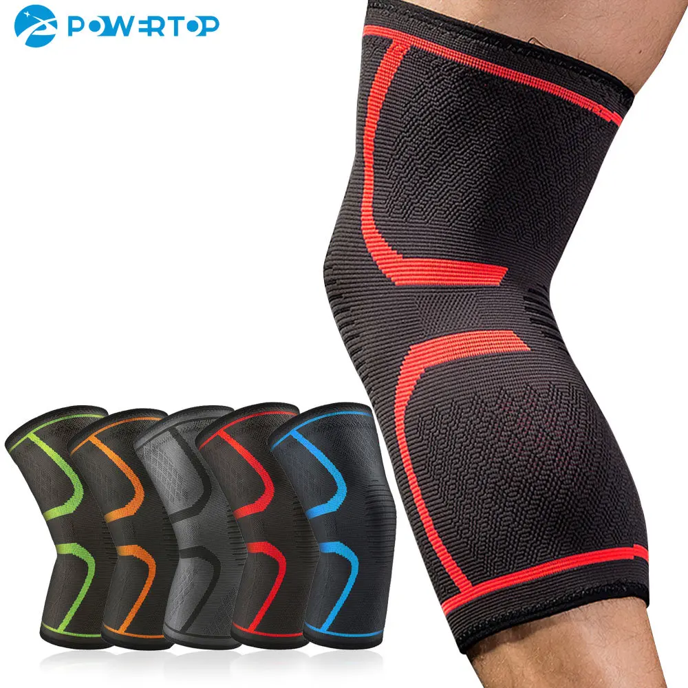 1 PC Elastic Knee Pads Nylon Sports Fitness Kneepad Fitness Gear Patella Brace Running Basketball Volleyball Support compression elastic bandage knee pads sports knee brace fitness kneepads basketball running patella support protector sleeve 1pc