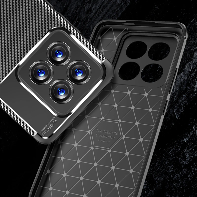 Per Xiaomi 14 Pro Custodia Cover Xiaomi Mi 14 13 12 11 Pro Capas Soft Armor Antiurto Paraurti Posteriore Tpu Cover Xiaomi 14 Pro Fundas