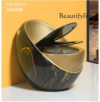 New wood ceramic grain egg toilet stone - water saving large diameter ceramic 3