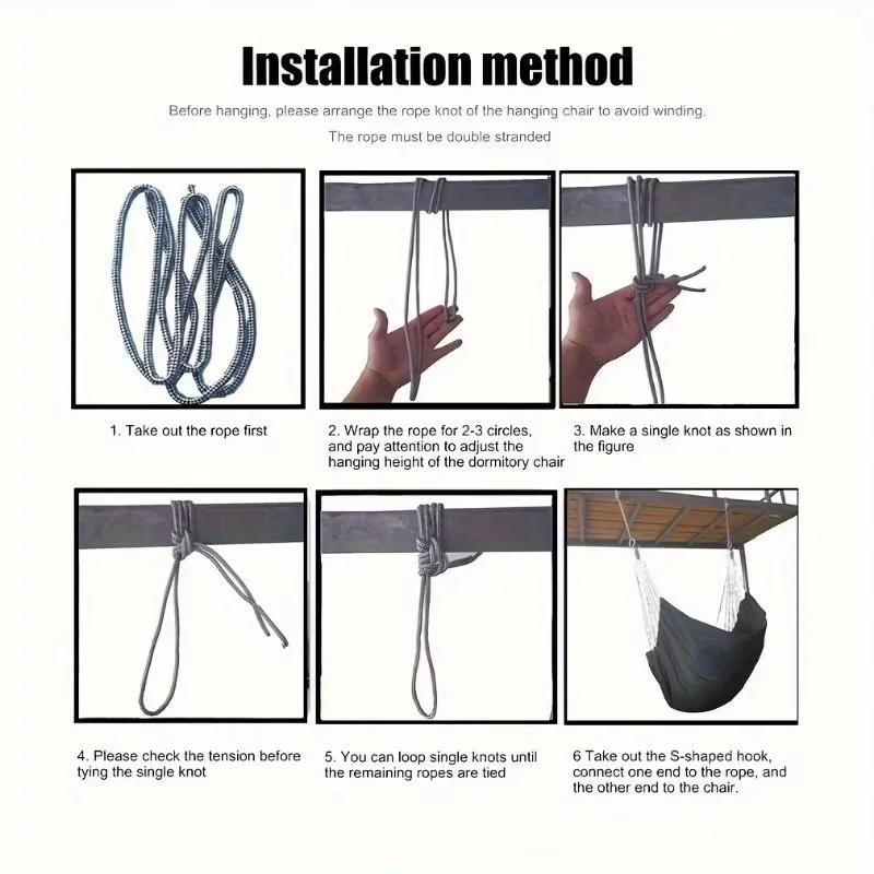 Thick Canvas Outdoor Hammock 6