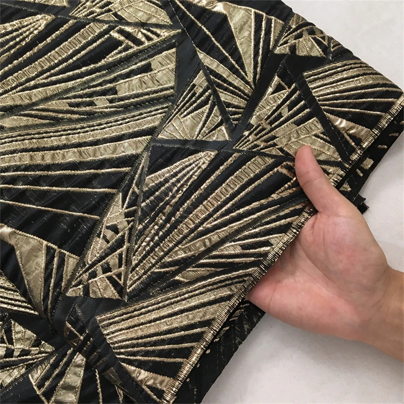Brocade Jacquard Fabric Lace Damask Fabric Party Dresses African Gilded Lace Fabrics for Women 2.5yards 4119