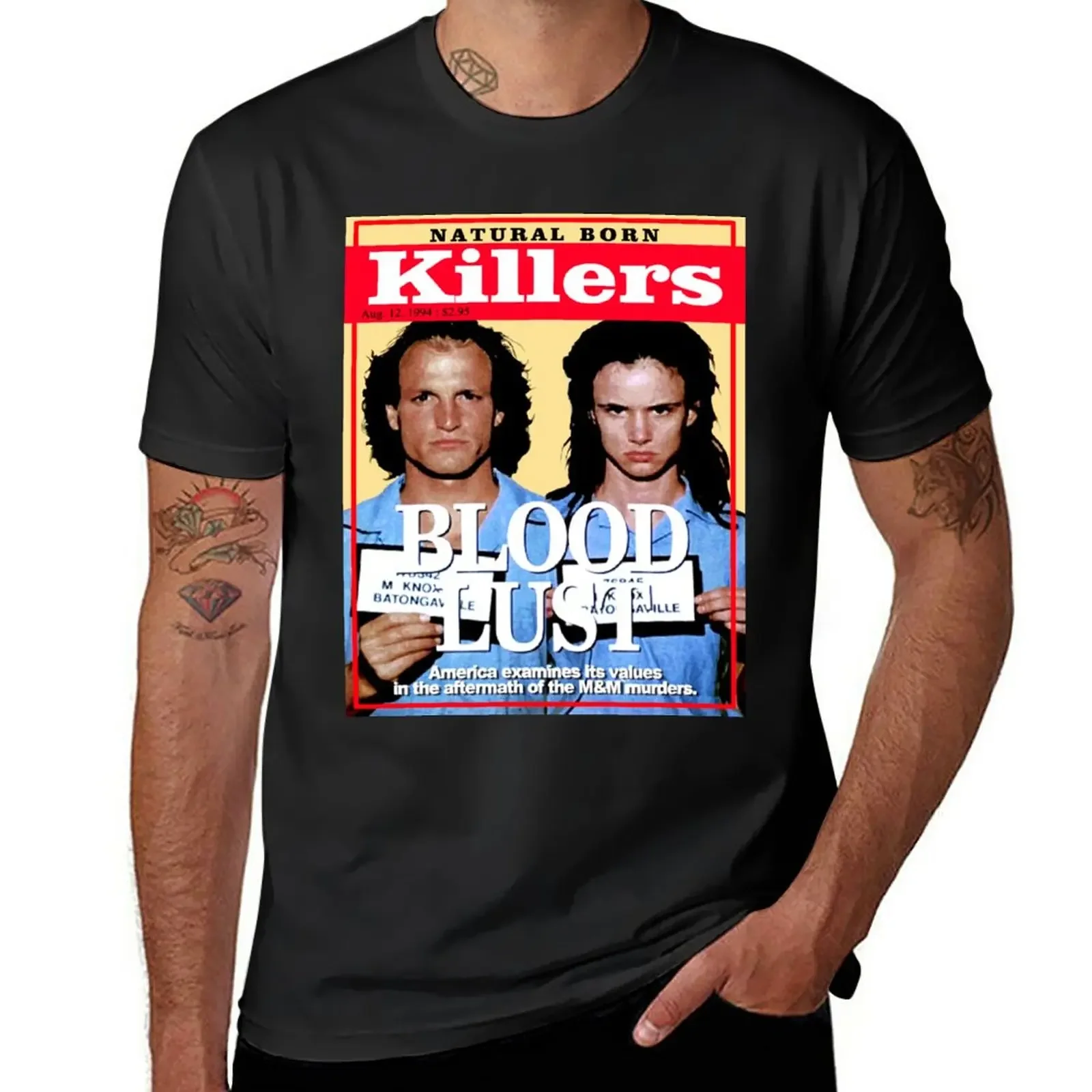 

Retro Vintage Natural Born Killers T-Shirt aesthetic clothes summer clothes sports fans mens big and tall t shirts